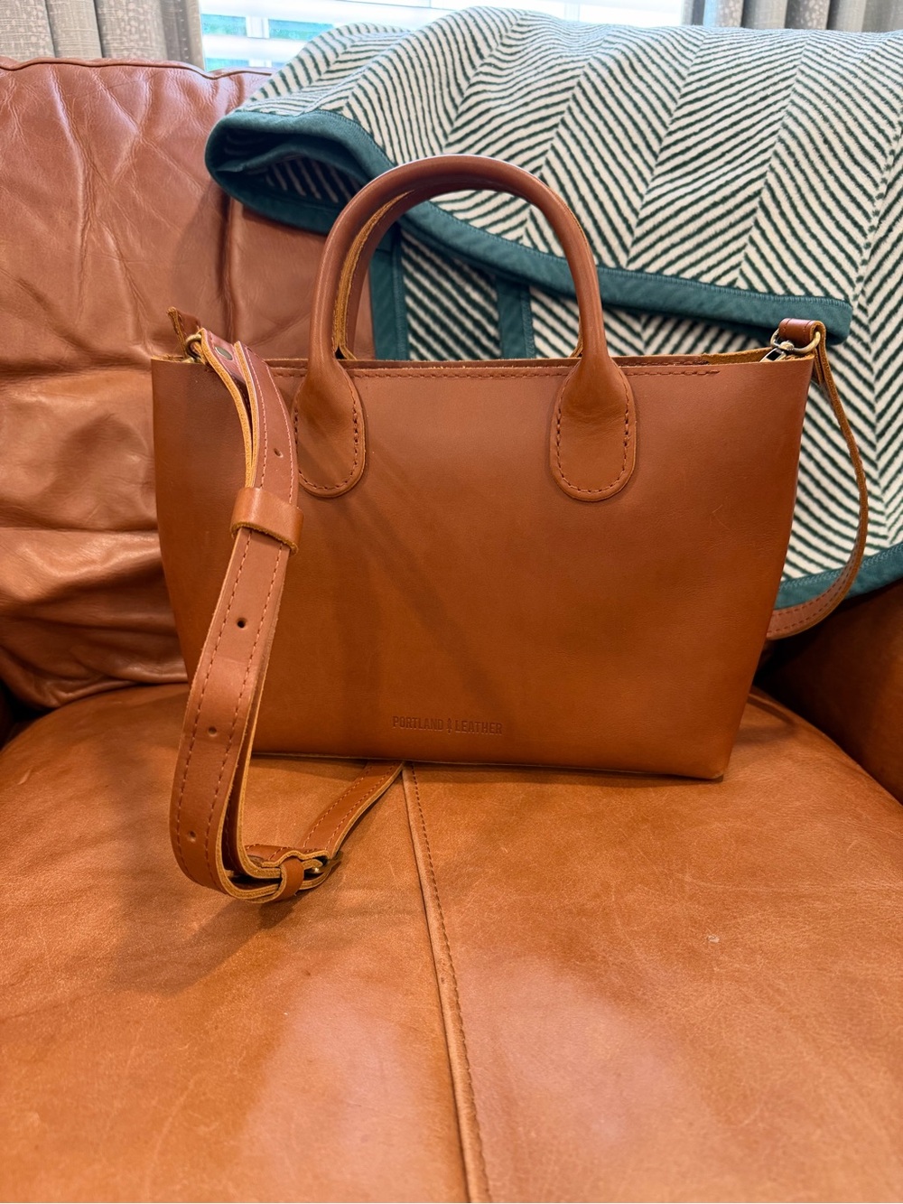 Portland Leather Lg Raindrop in Honey